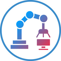 Fototapeta premium Vector Design Robotic Arm Icon Style