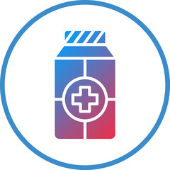 Obraz premium Vector Design Pills Bottle Icon Style