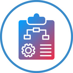 Vector Design Project Plan Icon Style