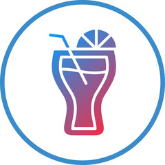 Vector Design Tropical Drink Icon Style