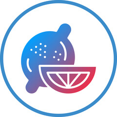 Vector Design Lemon Icon Style