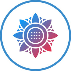 Vector Design Sunflower Icon Style