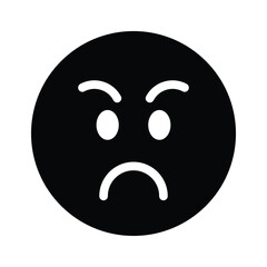 Have a look at this amazing icon of angry emoji, premium vector