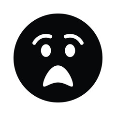 Scared emoji vector design, premium icon easy to use and download