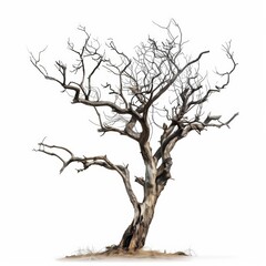 Photo of Dead Tree ,isolated on white background