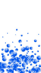 Vitamin C round capsules scattered randomly.