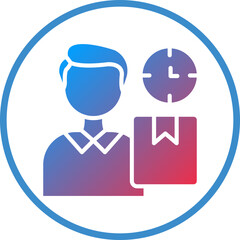 Vector Design Lead Time Icon Style