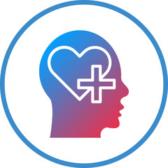 Obraz premium Vector Design Brain Health Icon Style