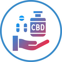 Vector Design Cbd Benefits Icon Style
