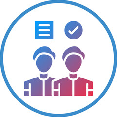 Vector Design Candidate Icon Style