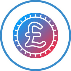 Vector Design British Pound Icon Style