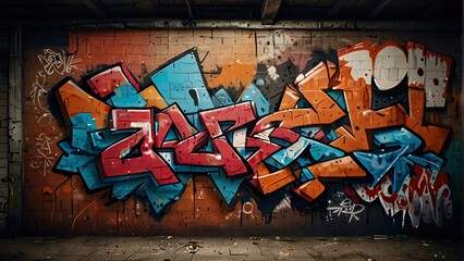 graffiti wall abstract background