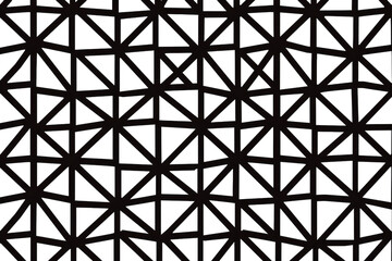 A black image of a pattern of triangles. The image is abstract and has a modern feel to it