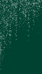 Scattered numbers. White chalk digits flying