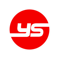 YS red round brand monogram