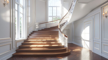 Obraz premium Beautiful house staircase design