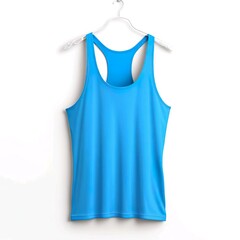 blue Tank Top on a white background