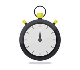 Vector of a stopwatch on a white background