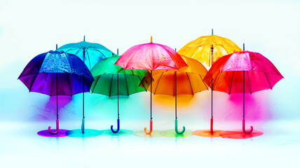 カラフルな傘のイメージ