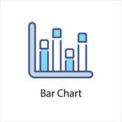 Bar Chart Vector icon