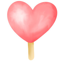 heart shaped ice cream