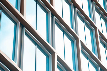 windows of  facade of modern building