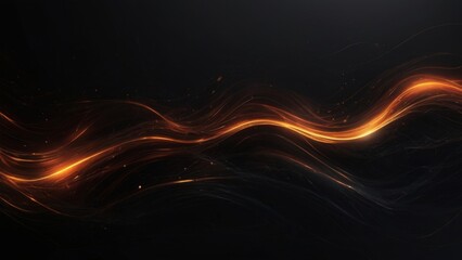 abstract dark background with fire and smoke waves 