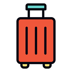 Luggage Travel filled line icon