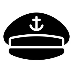 Captain Cap glyph icon