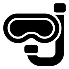 Snorkel glyph icon