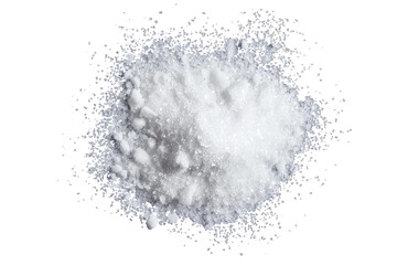 A Pile of White Powder on a White Background
