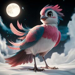 Fototapeta premium bird in the night