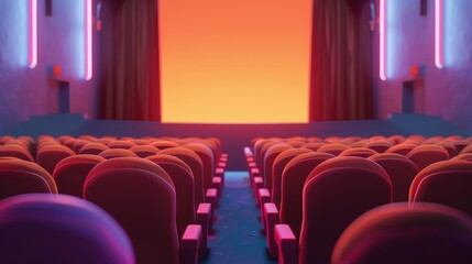 Obraz premium Animation Film Premiere with Cartoon Capers