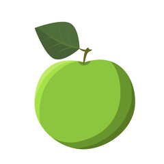 Set of flat color icons. Collection of fruits and berries.