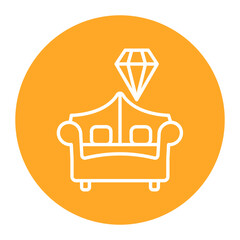 Naklejka premium Luxury vector icon. Can be used for Comfort iconset.