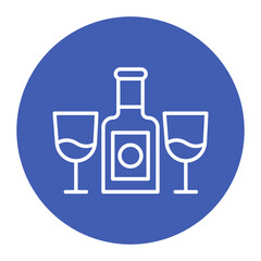Wine vector icon. Can be used for Comfort iconset.