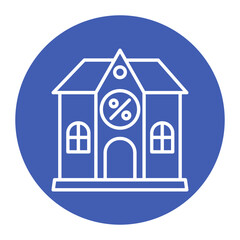 Home Office Tax Deductions vector icon. Can be used for Home Based Business iconset.