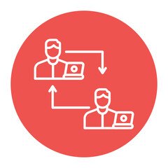 Follow Up vector icon. Can be used for Job Search iconset.