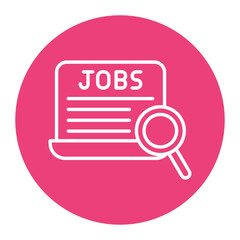 Job Search vector icon. Can be used for Job Search iconset.