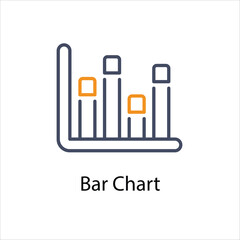 Bar Chart Vector icon