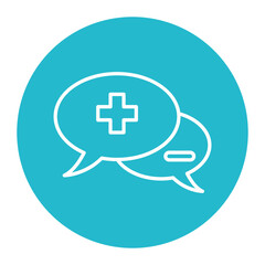 Obraz premium Plus And Minus Comments vector icon. Can be used for Customer Feedback iconset.