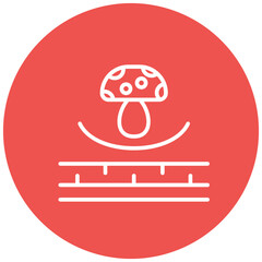 Fungi vector icon. Can be used for Fabric Features iconset.