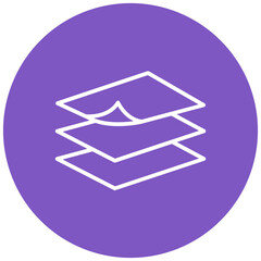 Fabric Layers vector icon. Can be used for Fabric Features iconset.