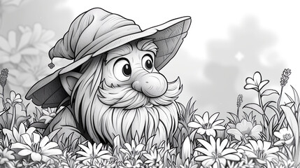 St.Patricks Day Leprechaun Coloring Page for Kids