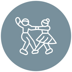 Dancer vector icon. Can be used for Diversity iconset.