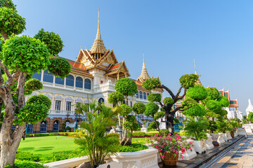 Obraz premium Awesome view of the Grand Palace in Bangkok, Thailand