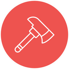 Ax vector icon. Can be used for Adventure iconset.