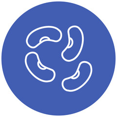 Beans vector icon. Can be used for Nutrition iconset.