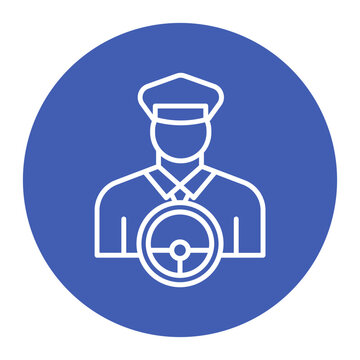 recommend clip art: Driver vector icon. Can be used for Railway iconset.