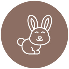 Rabbit vector icon. Can be used for Carnival iconset.